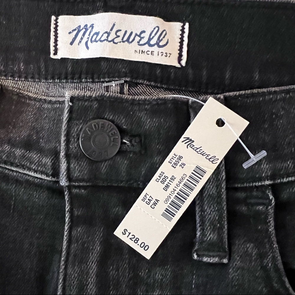 MadeWell 10” High Riser Skinny Skinny black wash size 28 jeans - Picture 4 of 5